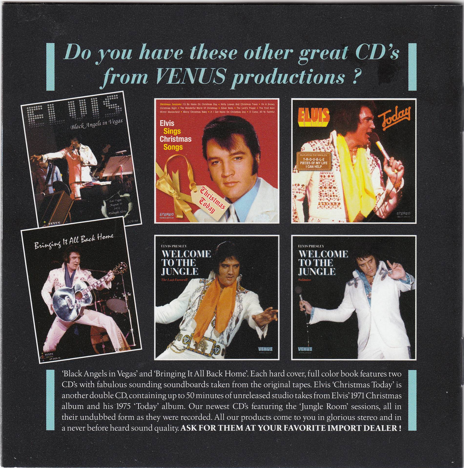 Elvis Presley Welcome To The Jungle Never Again : Booklet 8